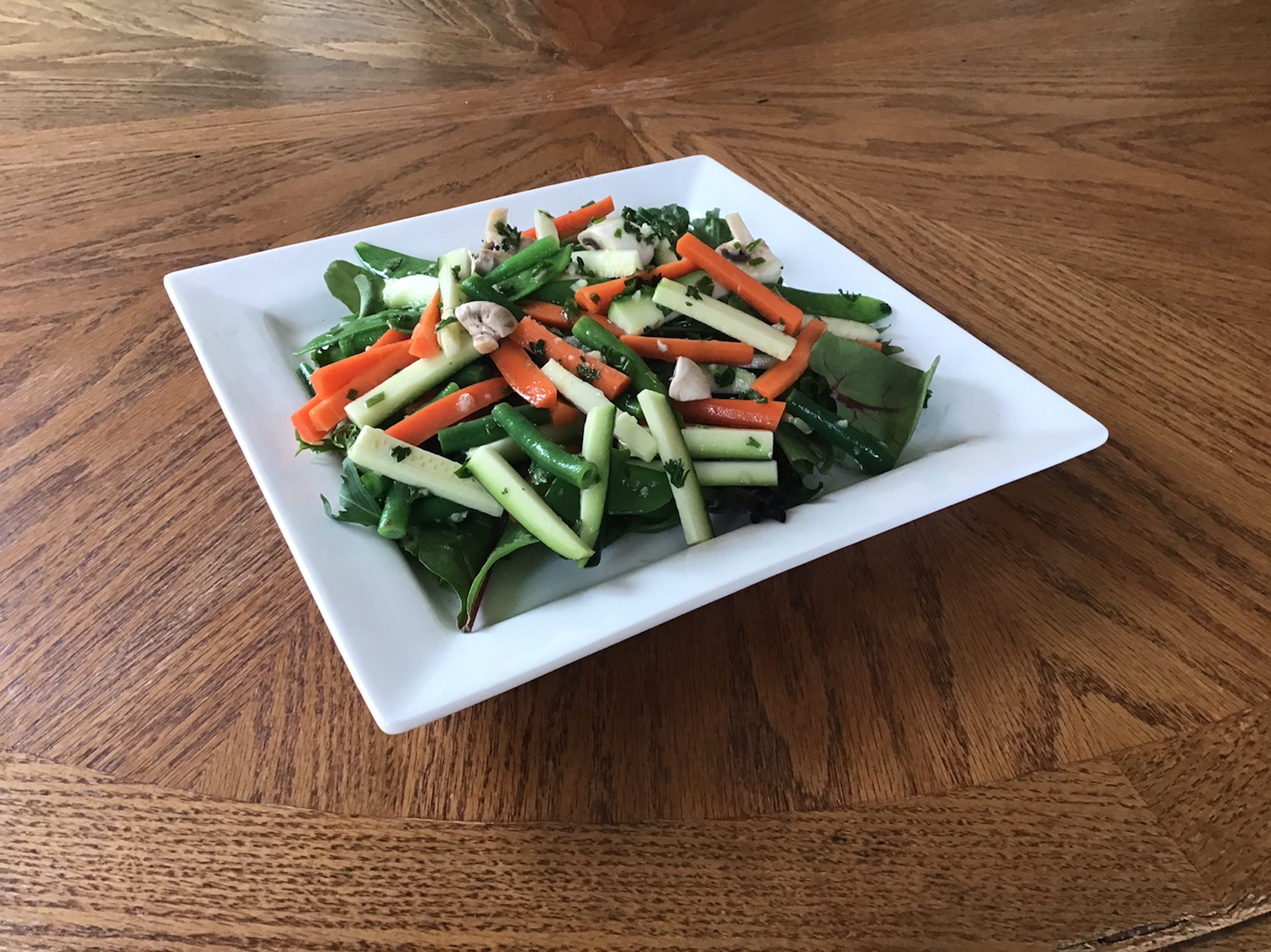 Julienne Vegetable Salad with Lemon Vinaigrette Rachel Vince